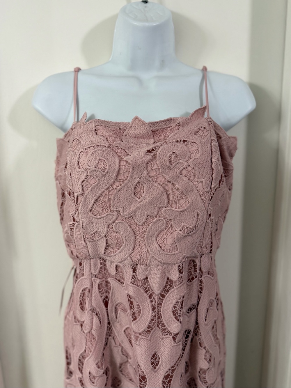 Bardot Lina Lace Dress in Pink Rose - Picture 6 of 10